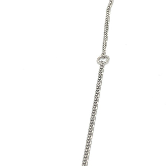 CHANEL Authentic Silver Logo Necklace - Picture 3 of 9